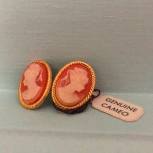 Vintage Genuine Cameo Earrings